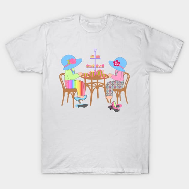 Little Ladies Tea Party T-Shirt by KarwilbeDesigns